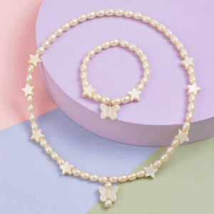 Butterfly & Star Faux Pearl Set